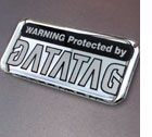 Datatag Domed Resin Colour Warning Label